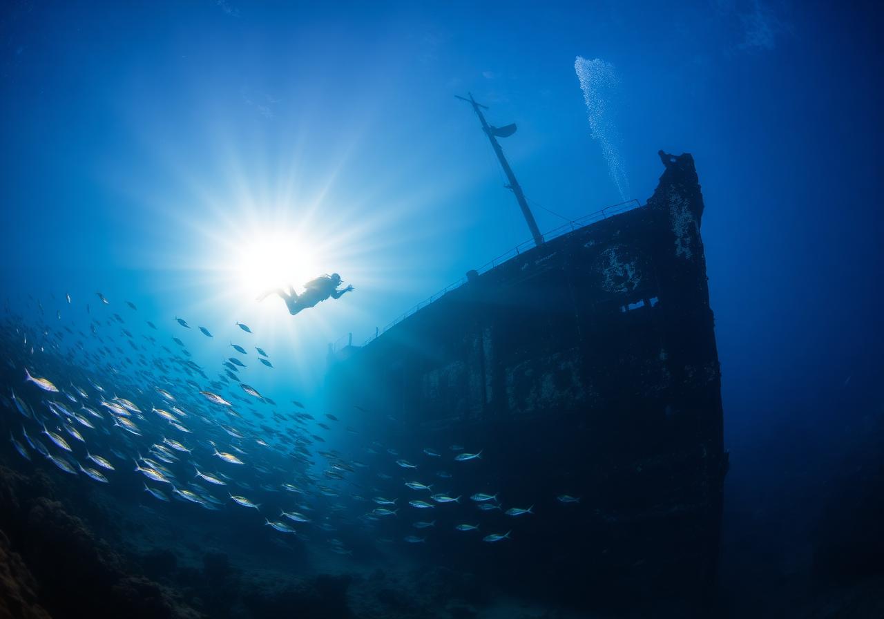Two-Tank Boat Dive — Antilla Wreck & Arashi Reef